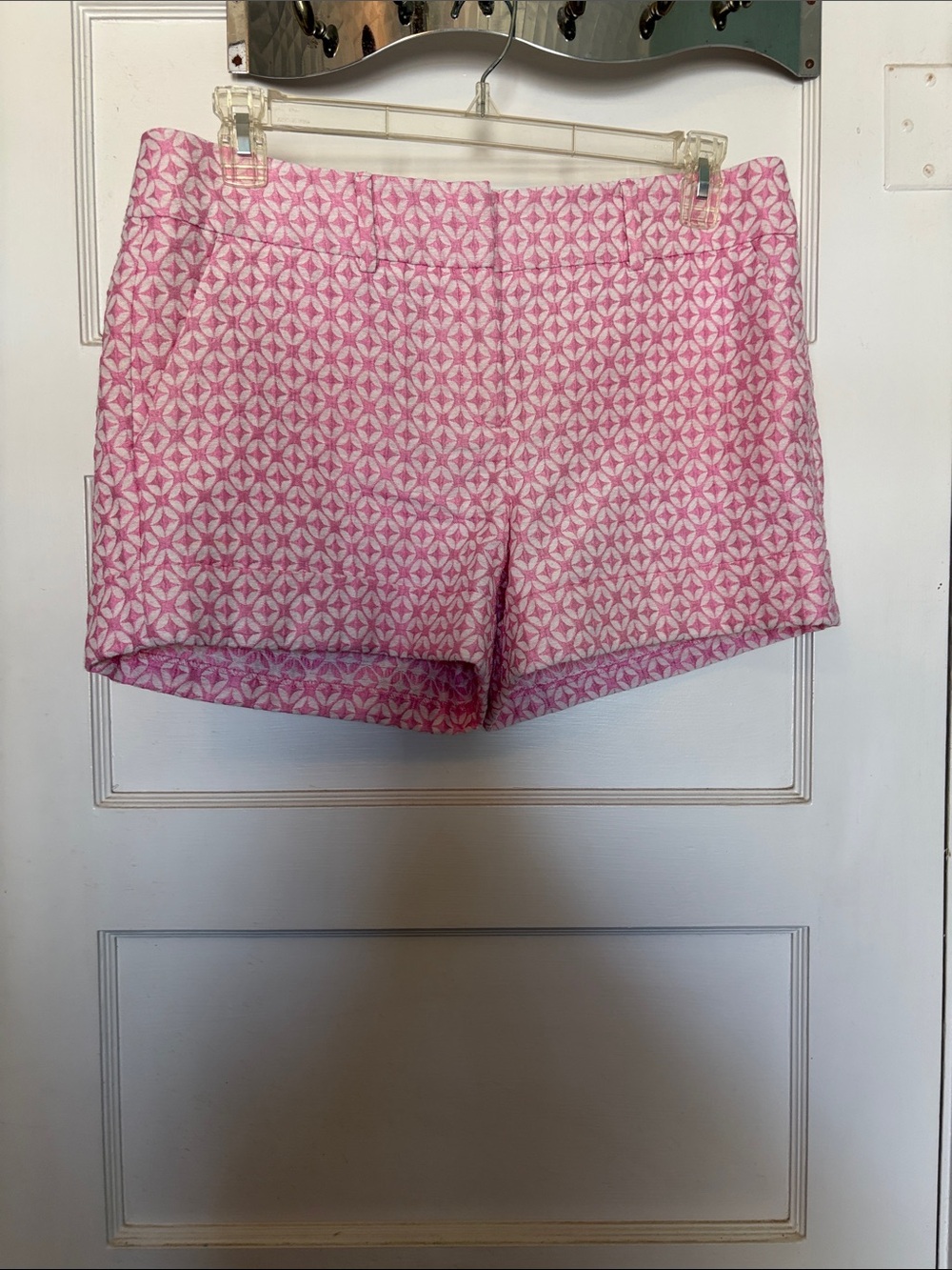 7th Avenue Design Studio Pink Patterned Women's Shorts Size 12